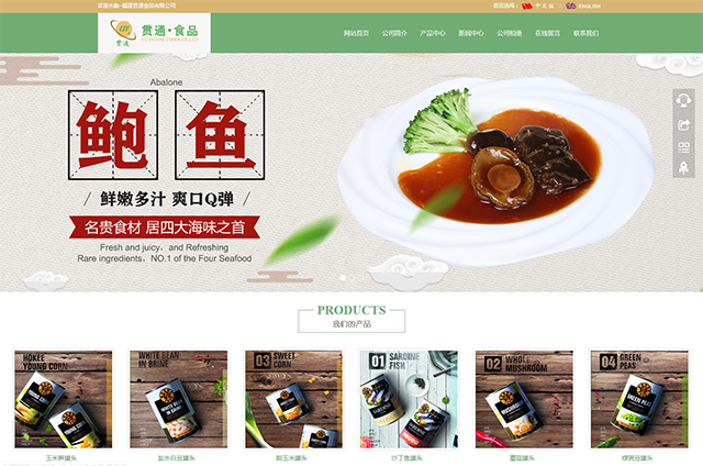 網站建設——貫通食品有(yǒu)限公(gōng)司